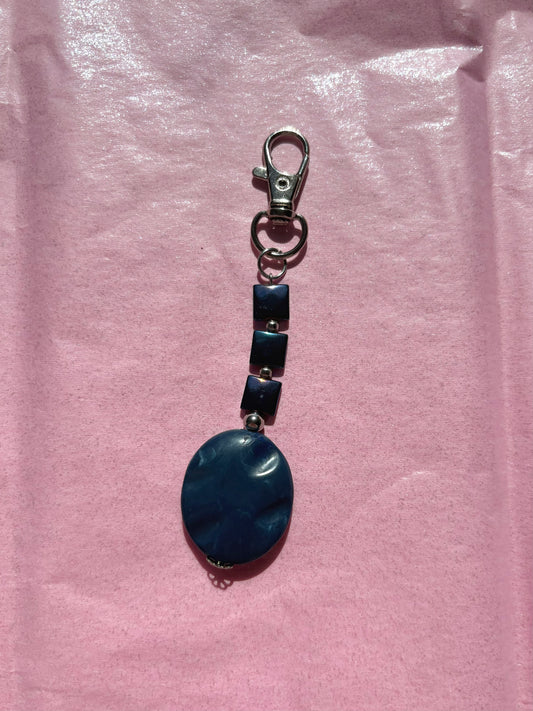 Mini clip keychain | Blue