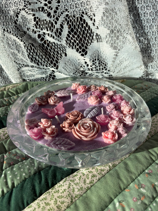 Scented glass bowl candle
