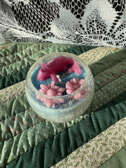 Fish bowl candle