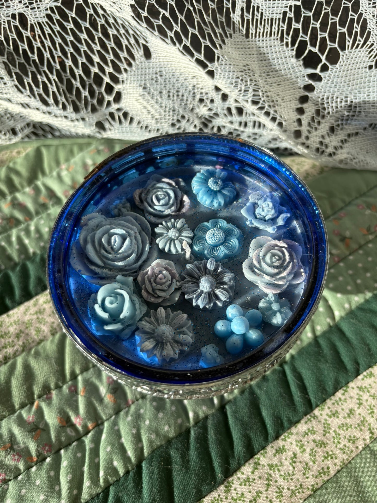 Upcycled chalice candle