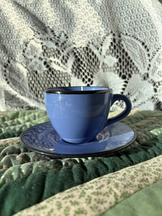Upcycled teacup candle